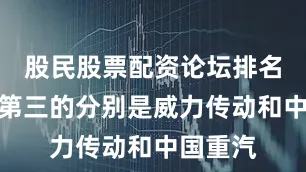 股民股票配资论坛排名第二和第三的分别是威力传动和中国重汽